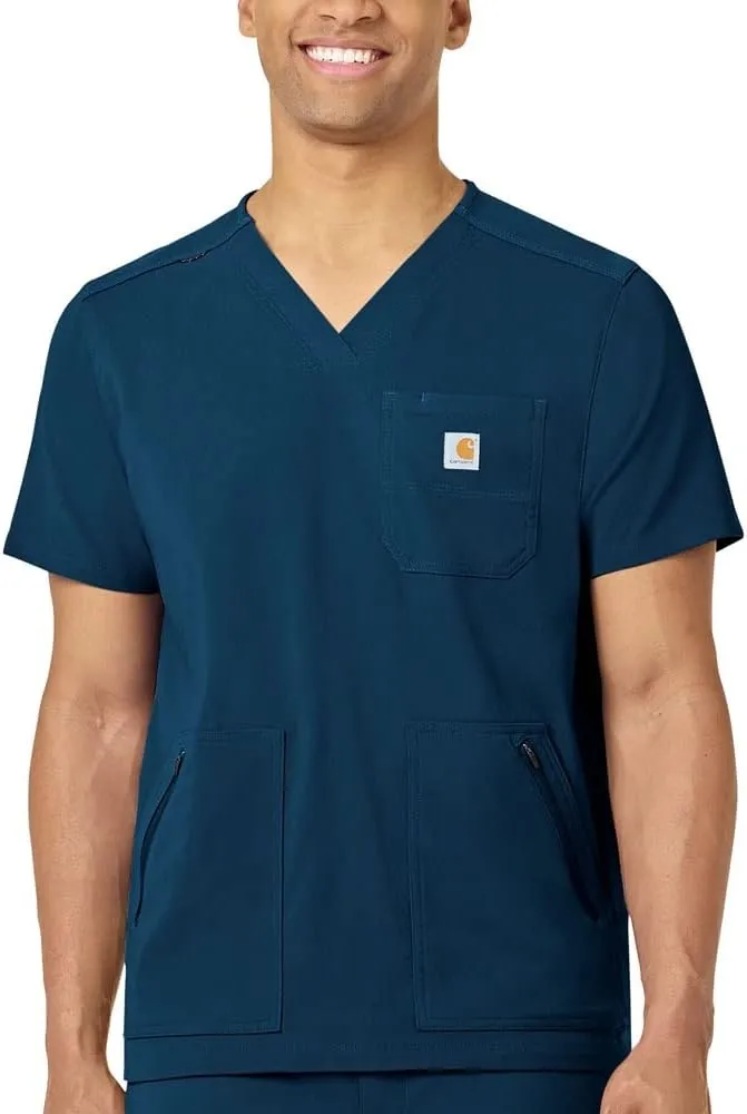 Carhartt Medical Men's Modern Fit 5-Pocket V-Neck Scrub Top