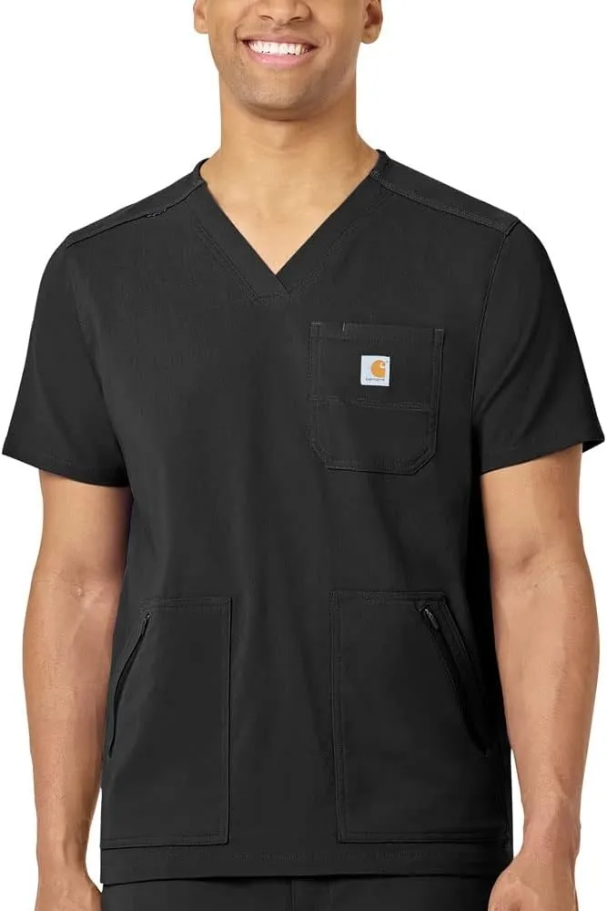 Carhartt Medical Men's Modern Fit 5-Pocket V-Neck Scrub Top