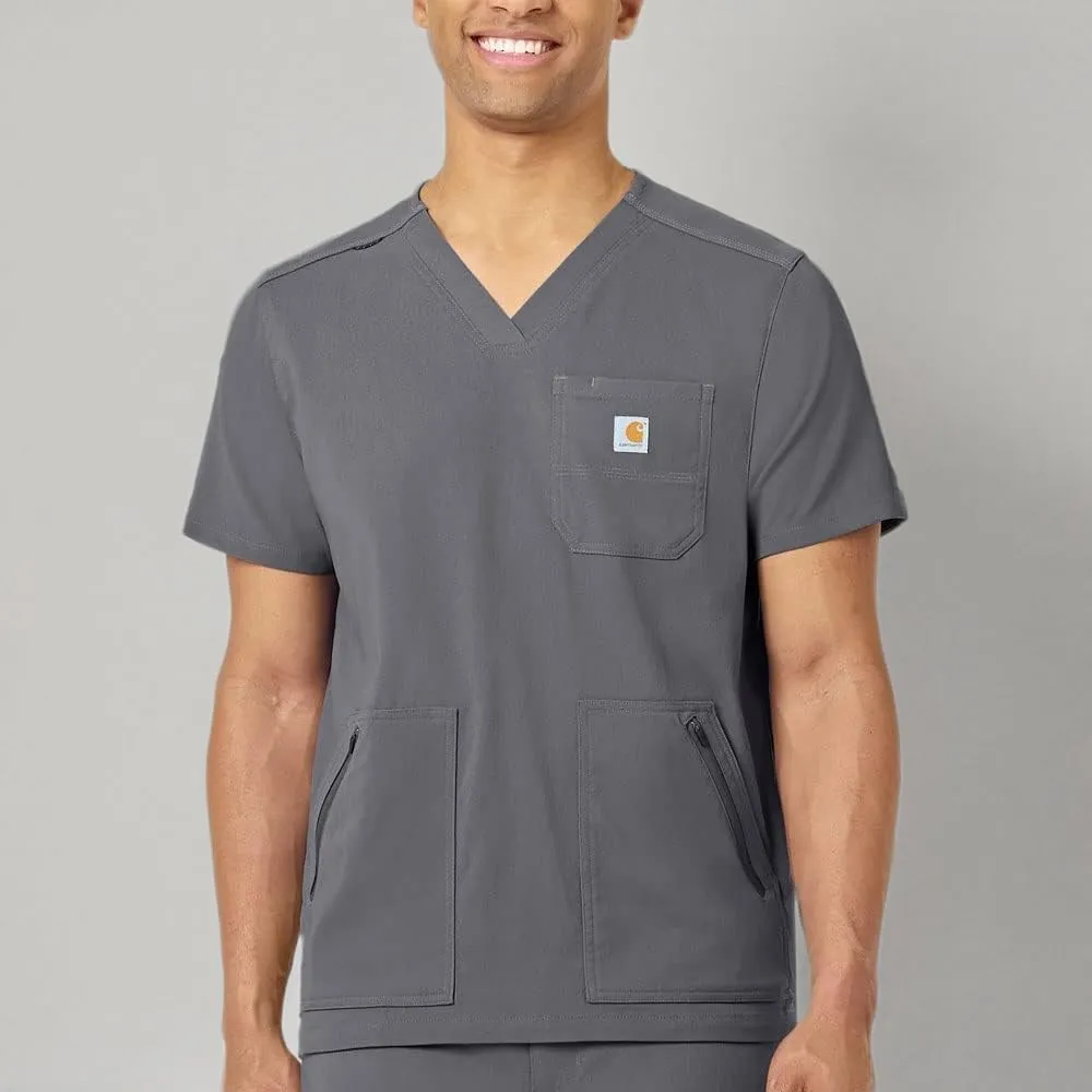 Carhartt Medical Men's Modern Fit 5-Pocket V-Neck Scrub Top