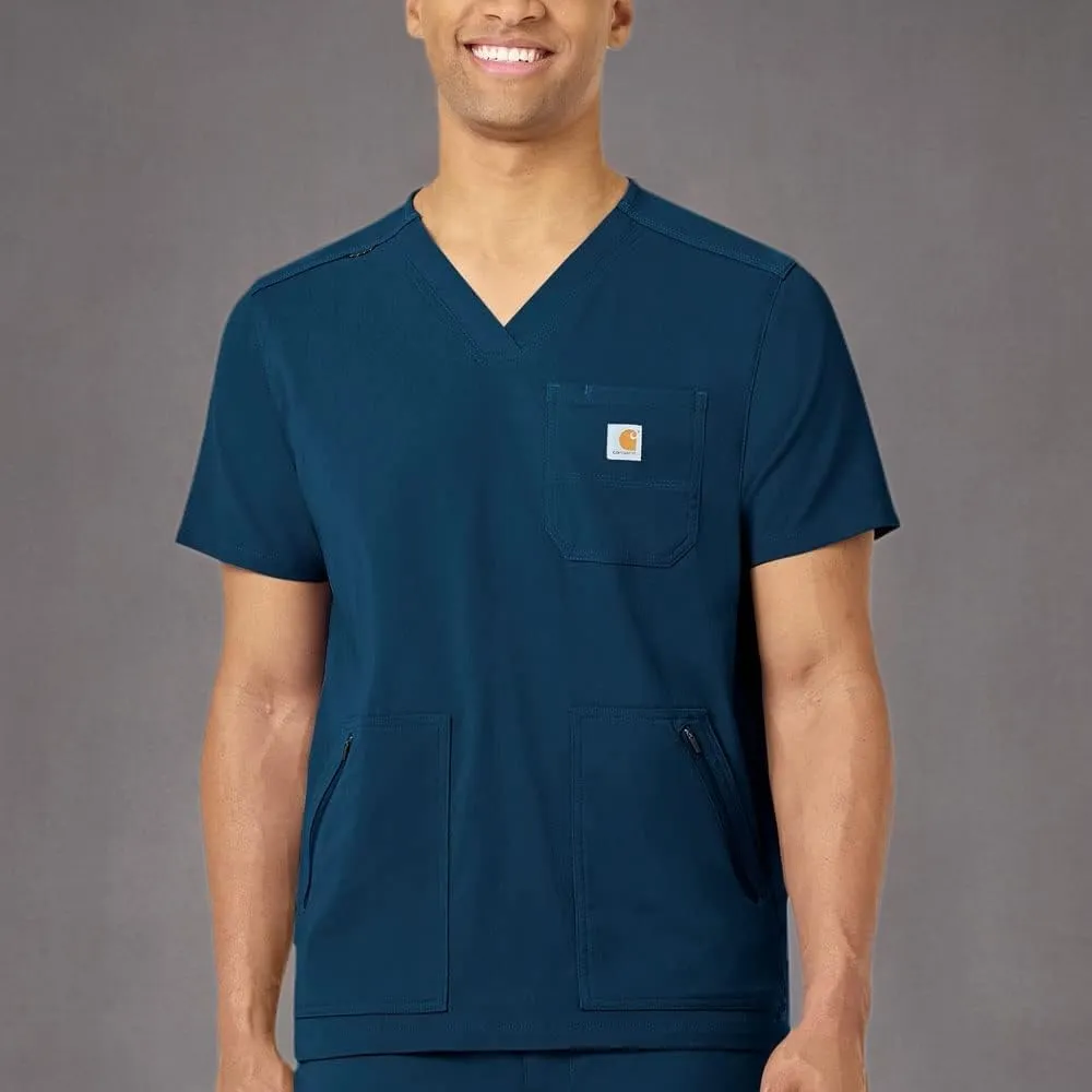 Carhartt Medical Men's Modern Fit 5-Pocket V-Neck Scrub Top