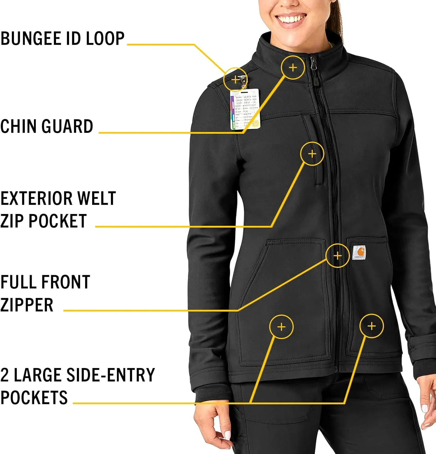 Carhartt Women's Fluid Resistant Fleece Jacket