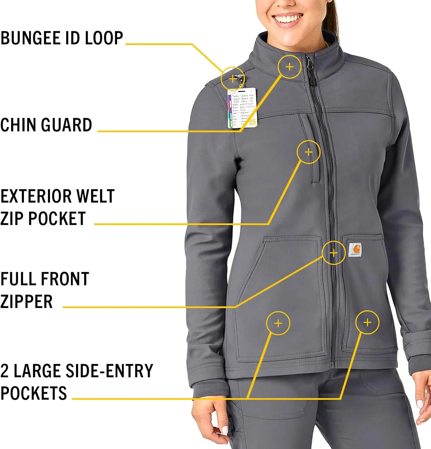 Carhartt Women's Fluid Resistant Fleece Jacket