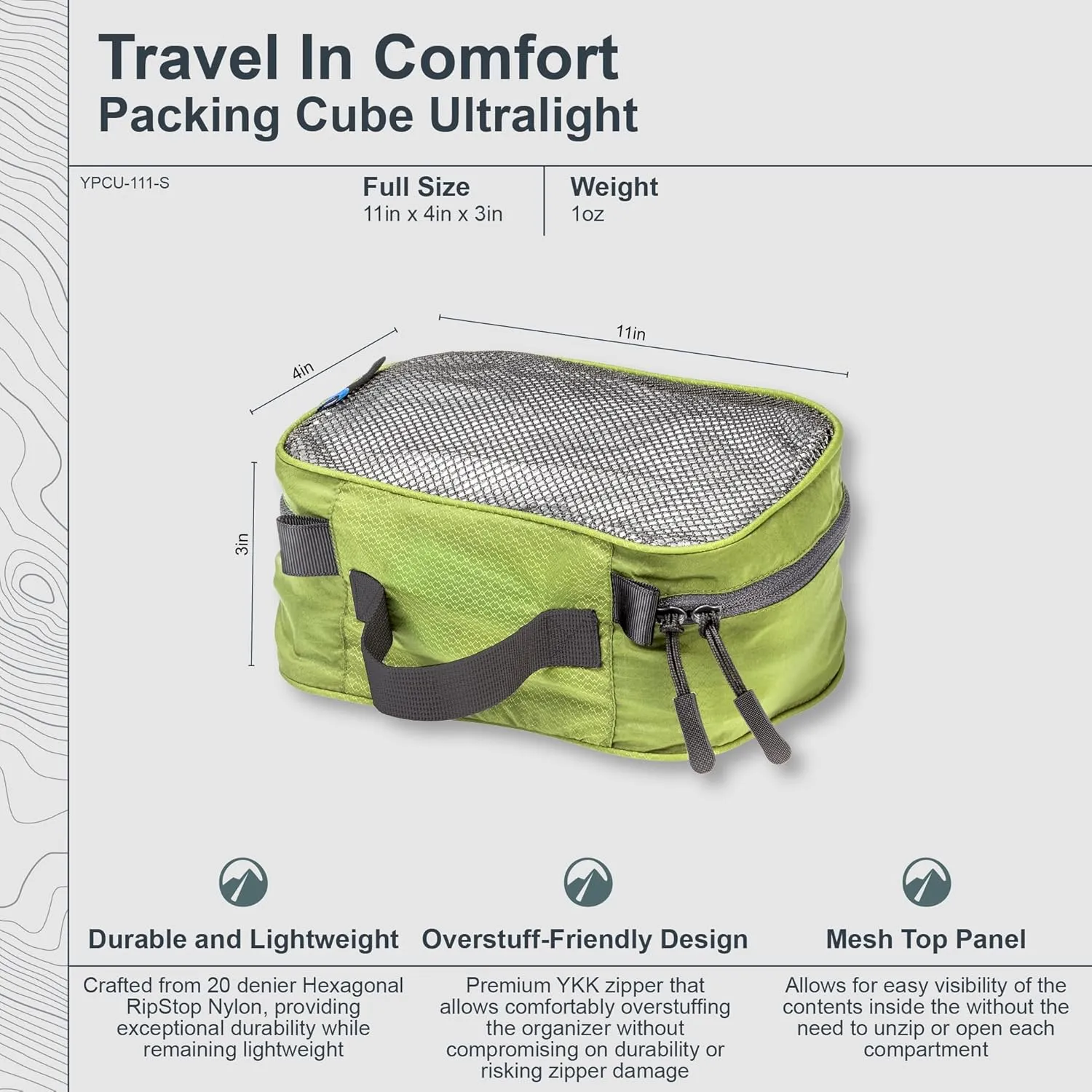 COCOON - Premium - Packing Cube - Ultralight - Olive Green - Small
