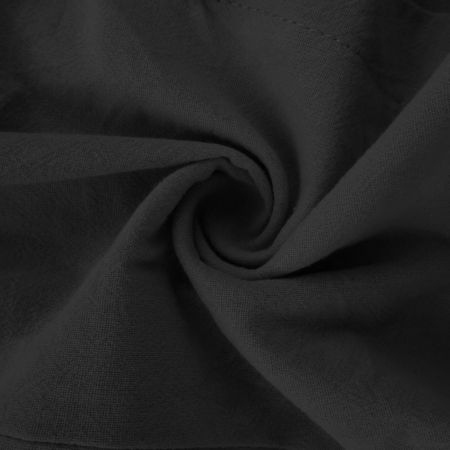 Cotton Linen Pants for Women 2025 High Waisted Wide Leg Trousers Trendy Side Button Elastic Waist Summer Gauze Pants