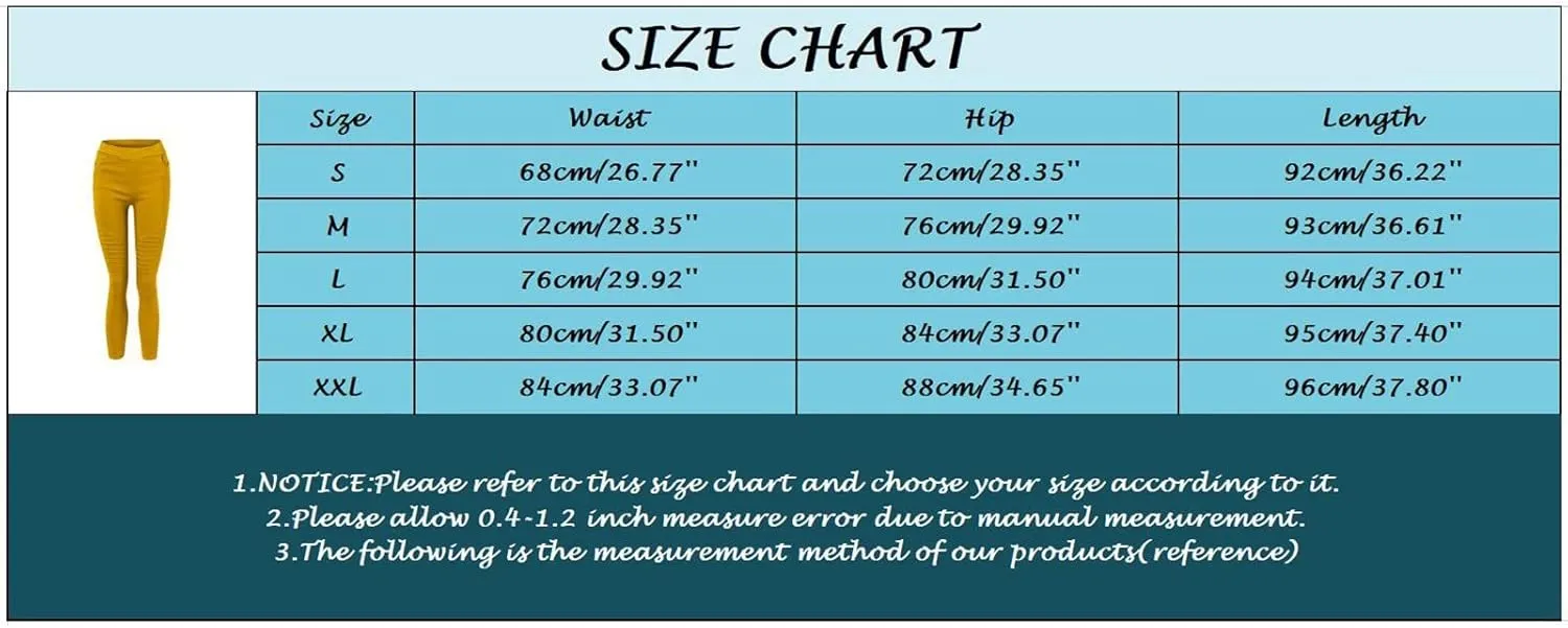 CRNTCEM Womens Cotton Moto Leggings High Waist Stretch Skinny Motorcycle Biker Pants Ankle Zipper Pleated Pull-On Pencil Pant