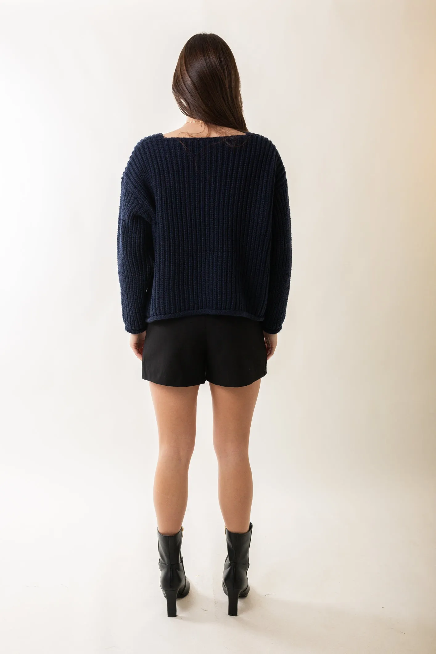 Cropped Sweater Jacket