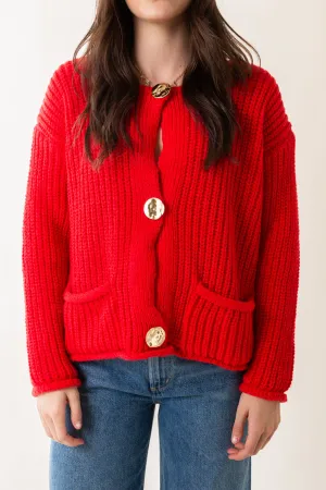 Cropped Sweater Jacket