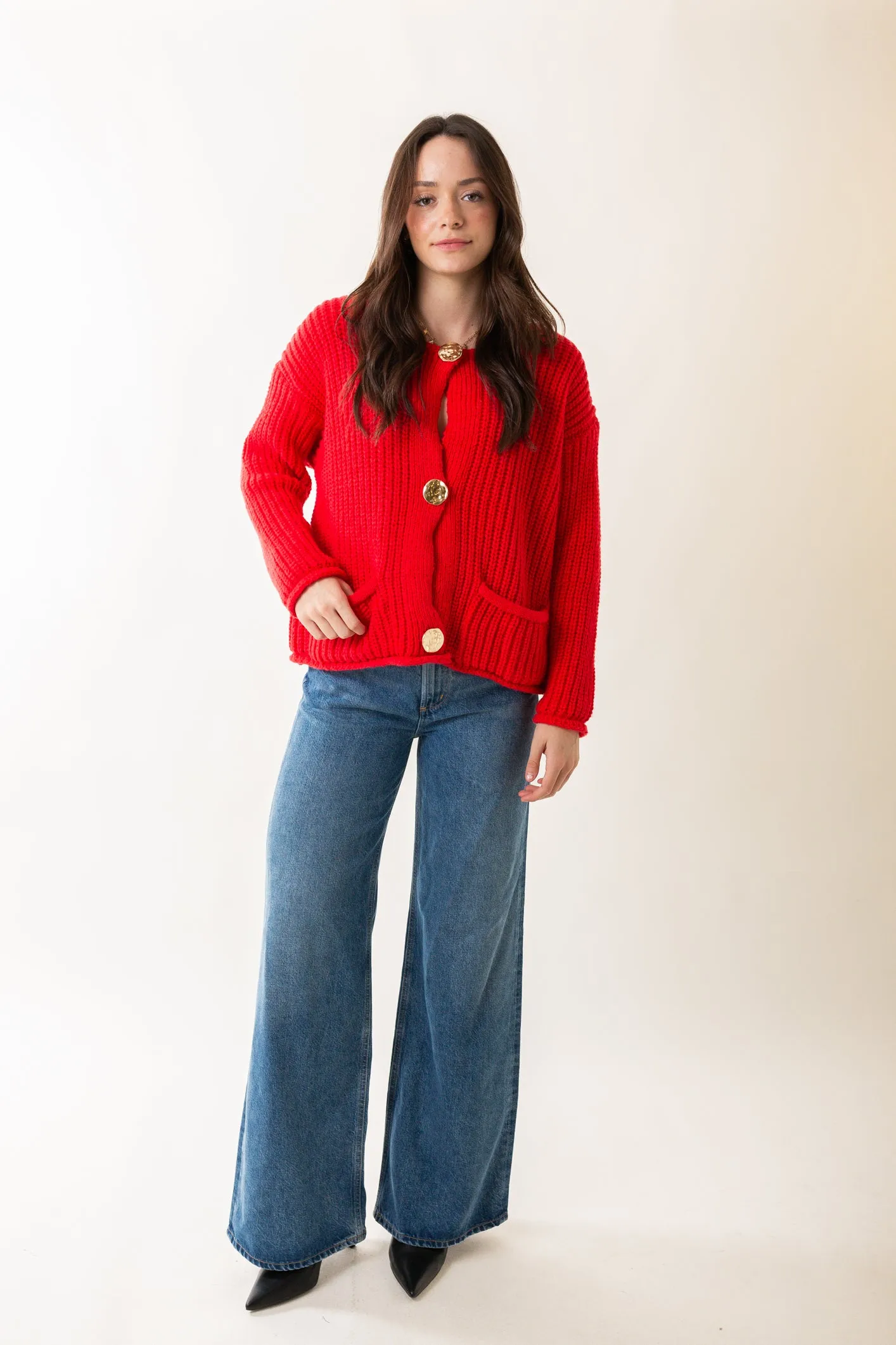 Cropped Sweater Jacket