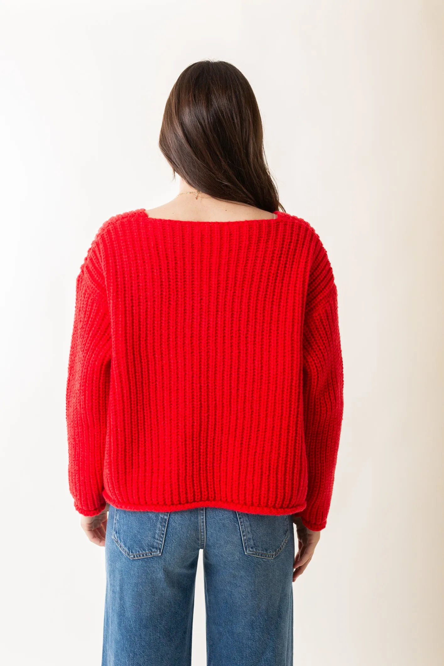 Cropped Sweater Jacket