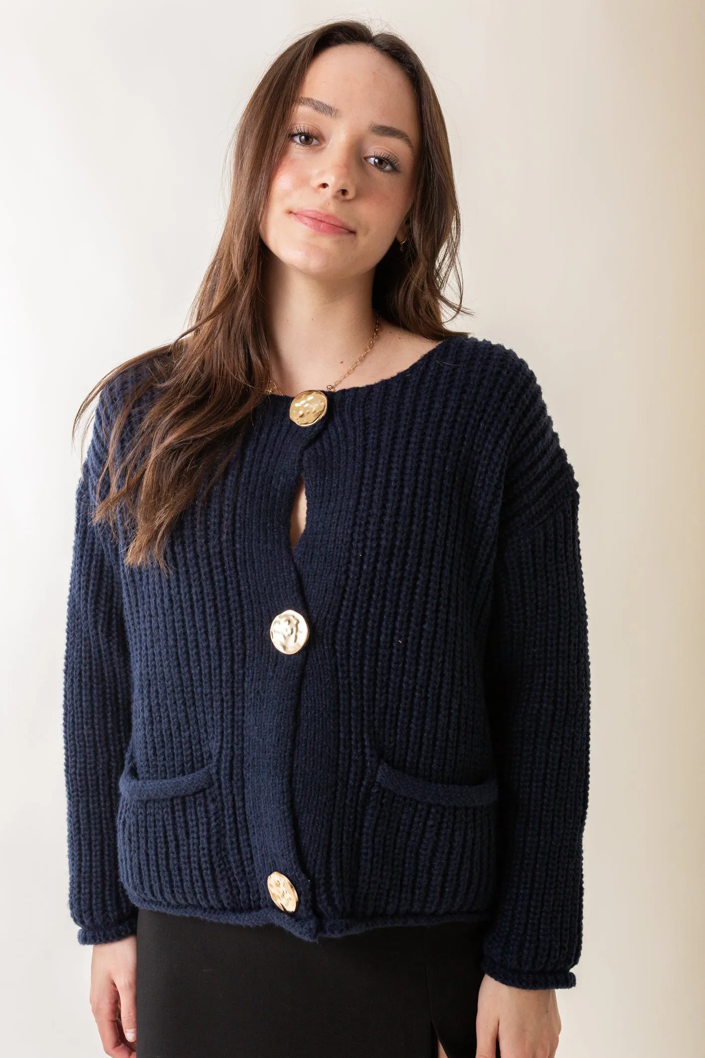 Cropped Sweater Jacket