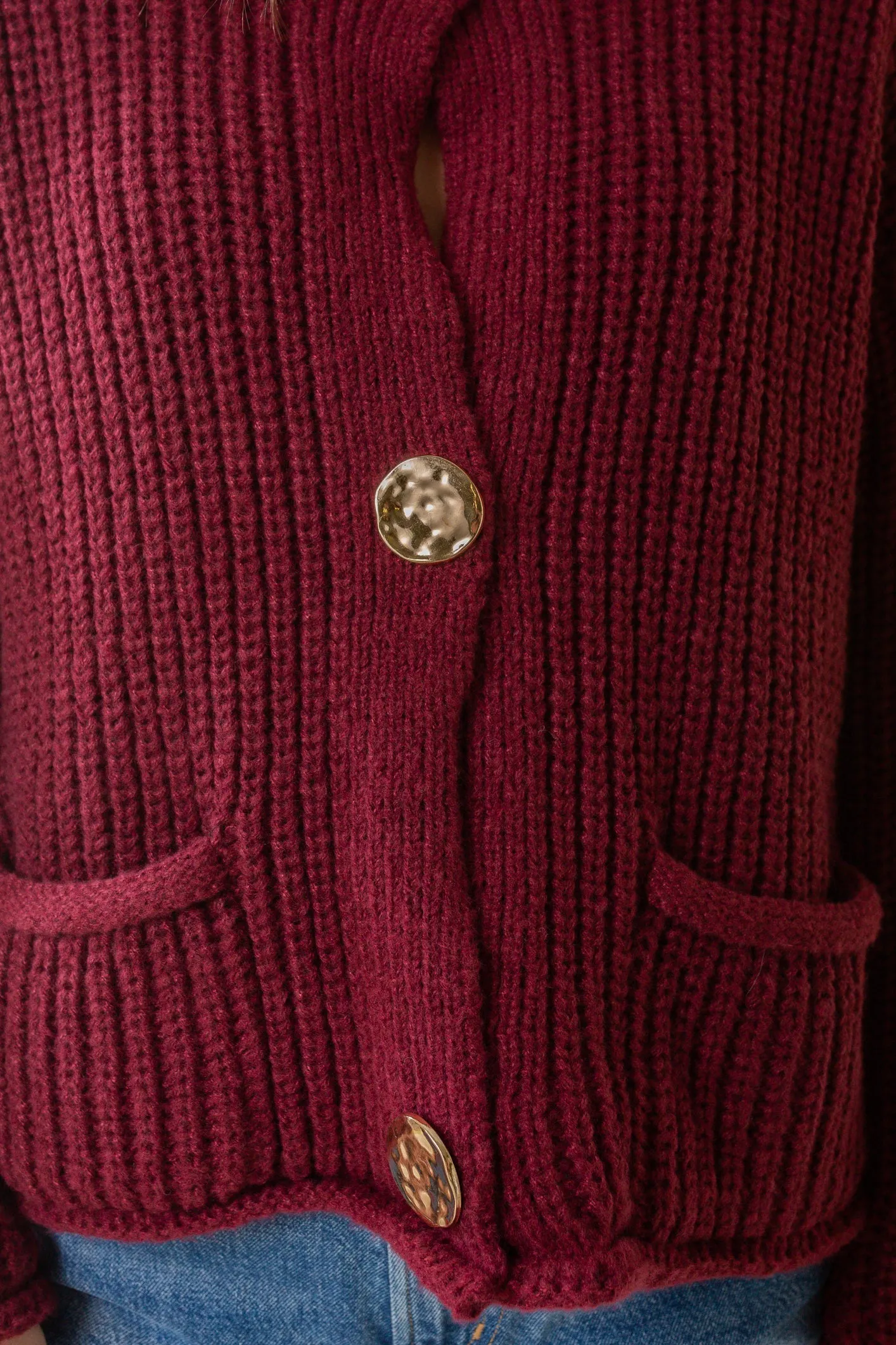 Cropped Sweater Jacket