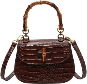 cross-body bag Premium Bamboo Saddle Crossbody
