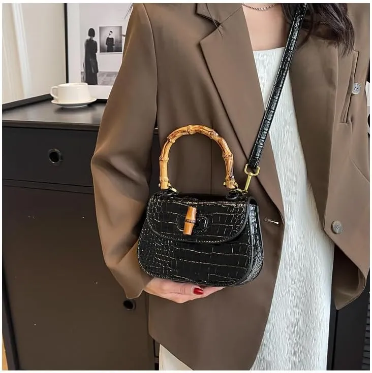 cross-body bag Premium Bamboo Saddle Crossbody