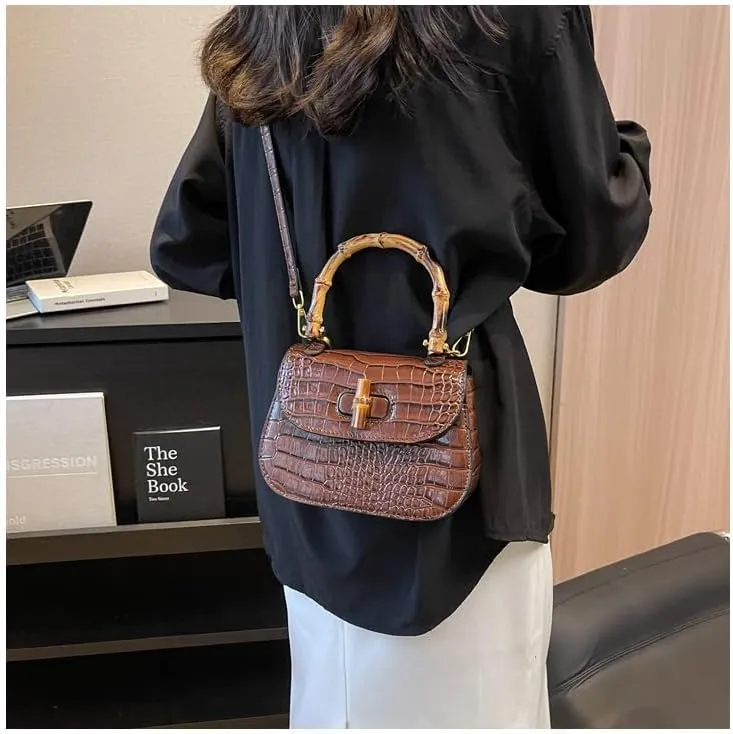cross-body bag Premium Bamboo Saddle Crossbody