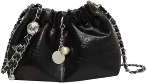 cross-body bag Premium Crossbody Chain Bucket Bag
