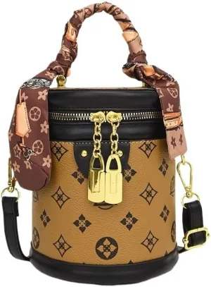 cross-body bag Premium Round Shoulder Bucket Crossbody Bag