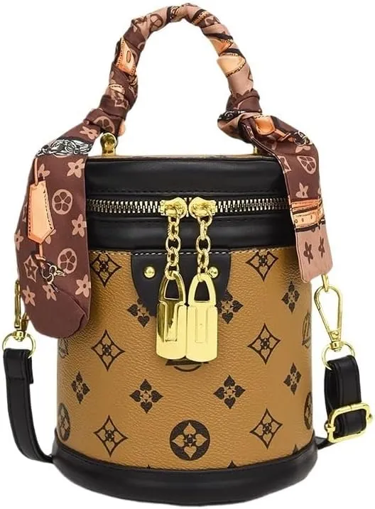 cross-body bag Premium Round Shoulder Bucket Crossbody Bag