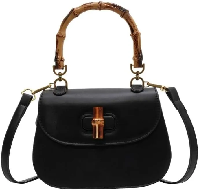 cross-body bag Premium Saddle Shoulder Crossbody Bamboo Bag