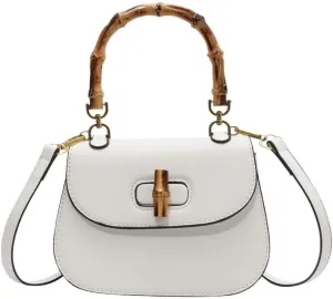 cross-body bag Premium Saddle Shoulder Crossbody Bamboo Bag