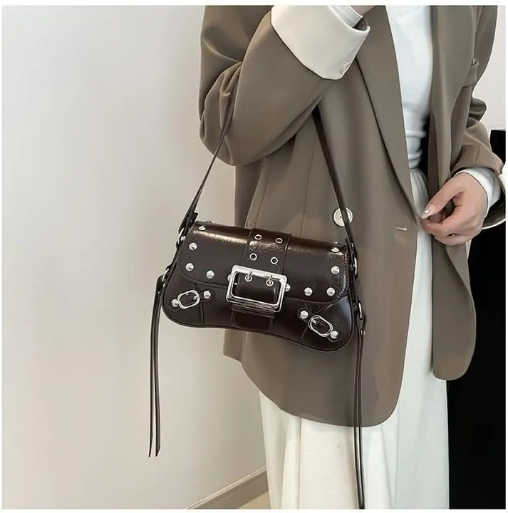 cross-body bag Premium Studded Shoulder Small Square Bag