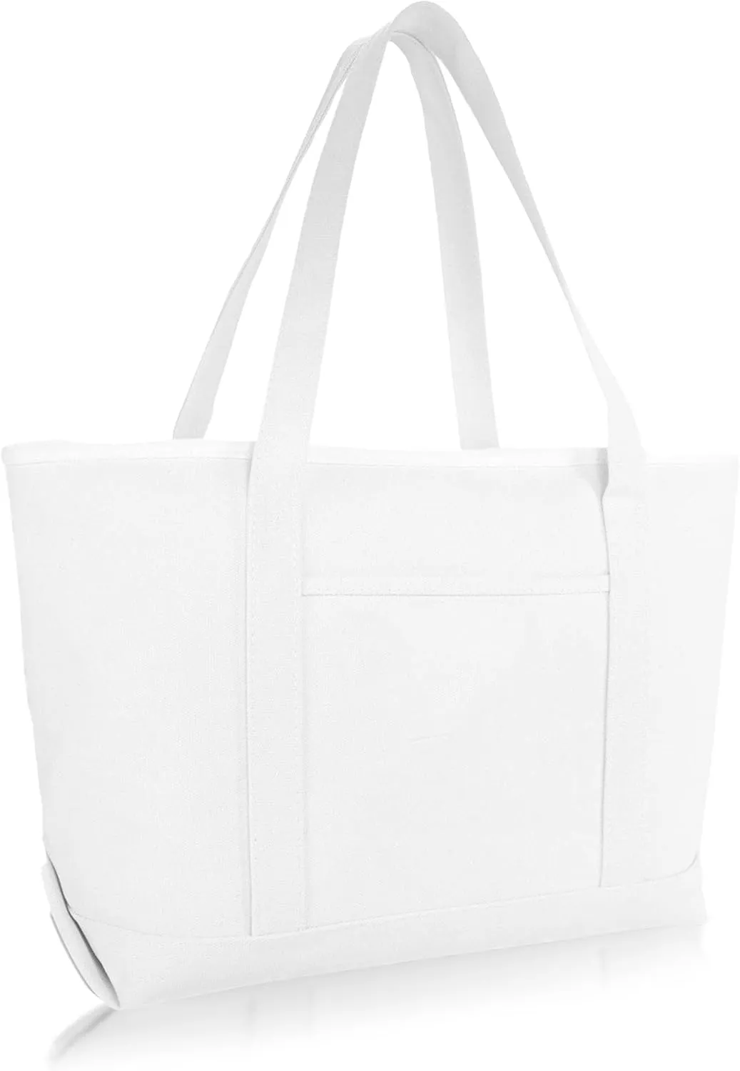 DALIX 23" Premium 24 oz. Cotton Canvas Shopping Tote Bag
