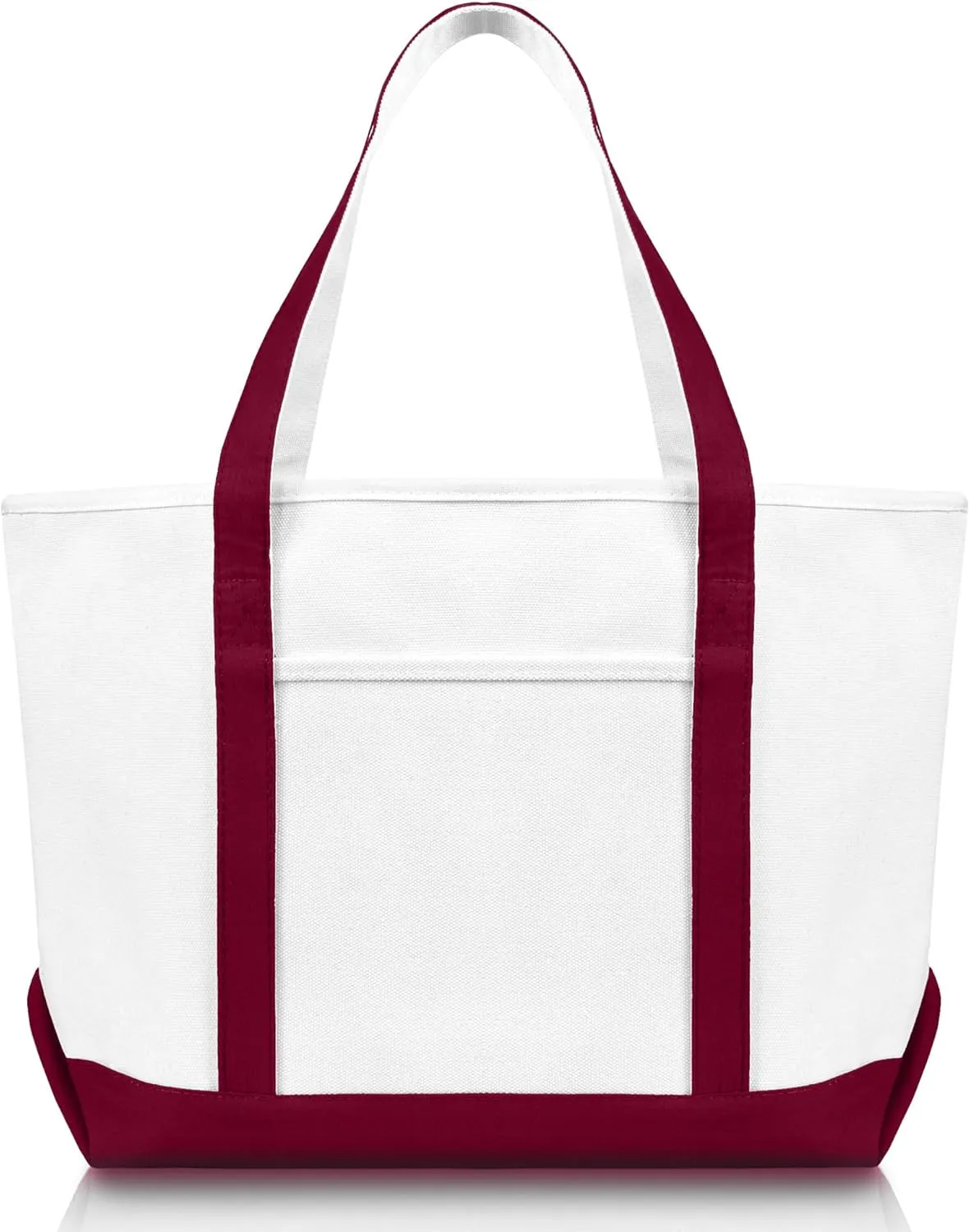 DALIX 23" Premium 24 oz. Cotton Canvas Shopping Tote Bag