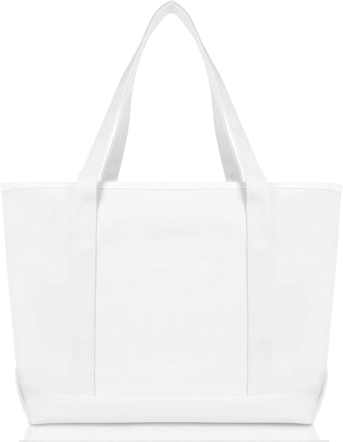 DALIX 23" Premium 24 oz. Cotton Canvas Shopping Tote Bag