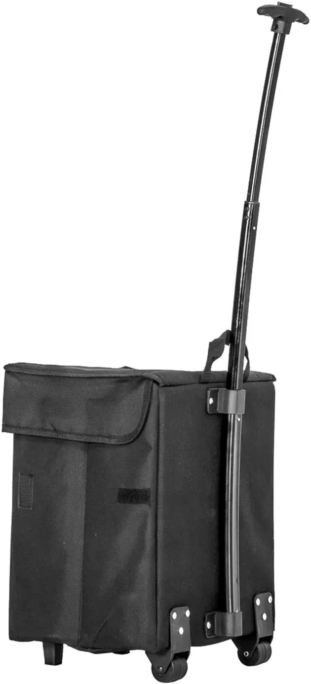 dbest products Smart Cart Rolling Multipurpose Collapsible Basket Scrapbooking Blackout