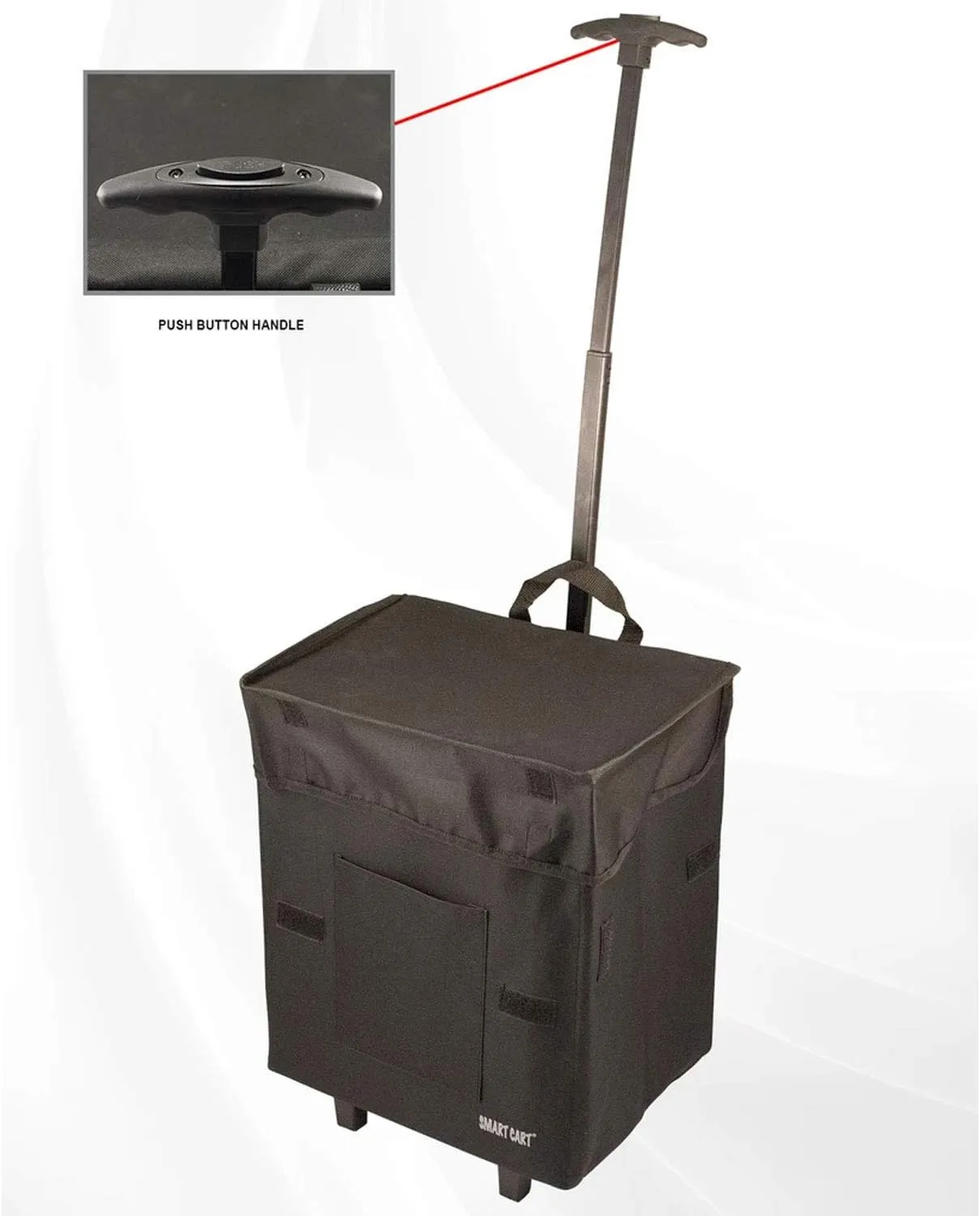 dbest products Smart Cart Rolling Multipurpose Collapsible Basket Scrapbooking Blackout