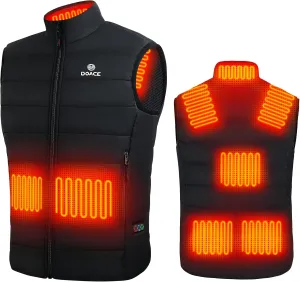 DOACE Heated Vest for Men, Smart Electric Heating Vest Rechargeable, Battery Not Included
