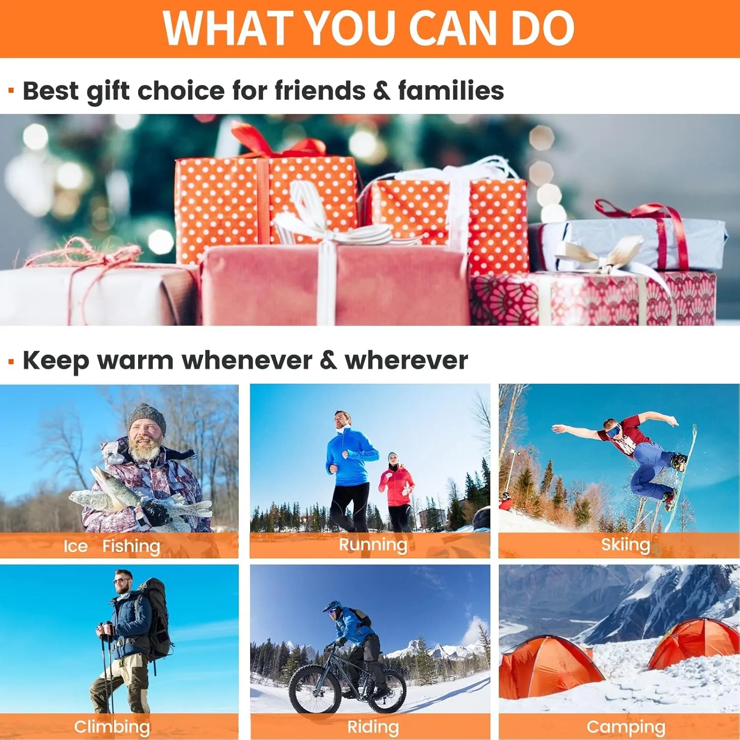 DOACE Heated Vest for Men, Smart Electric Heating Vest Rechargeable, Battery Not Included