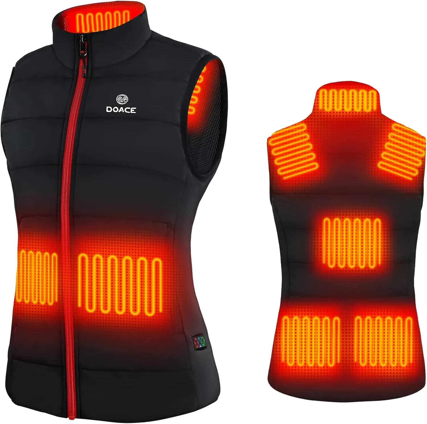 DOACE Heated Vest for Men, Smart Electric Heating Vest Rechargeable, Battery Not Included