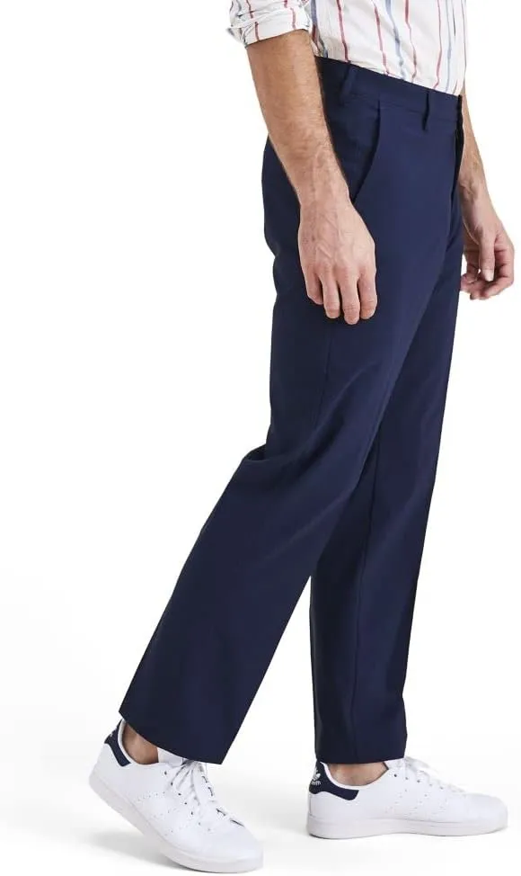 DOCKERS Mens Signature Go Straight Fit Khaki Smart 360 Tech Pants (Regular and Big & Tall)
