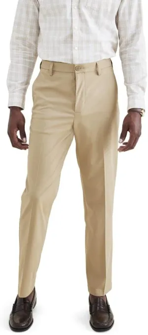 DOCKERS Mens Signature Go Straight Fit Khaki Smart 360 Tech Pants (Regular and Big & Tall)