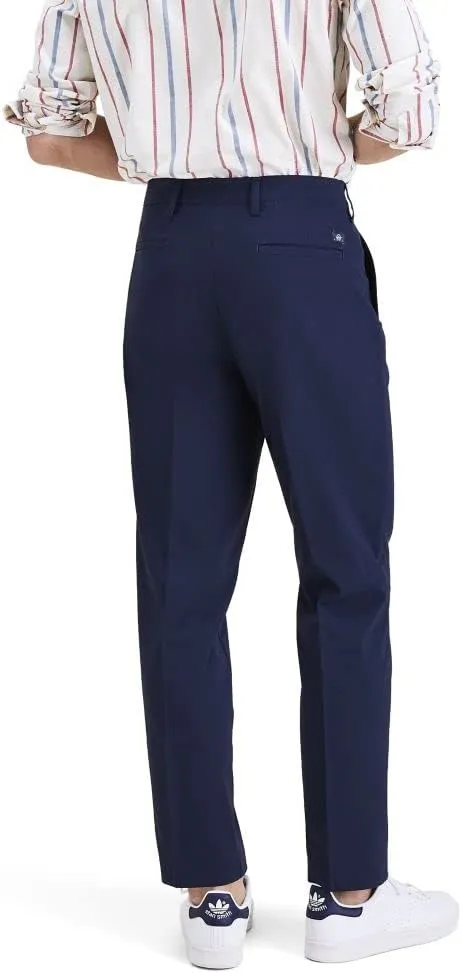 DOCKERS Mens Signature Go Straight Fit Khaki Smart 360 Tech Pants (Regular and Big & Tall)