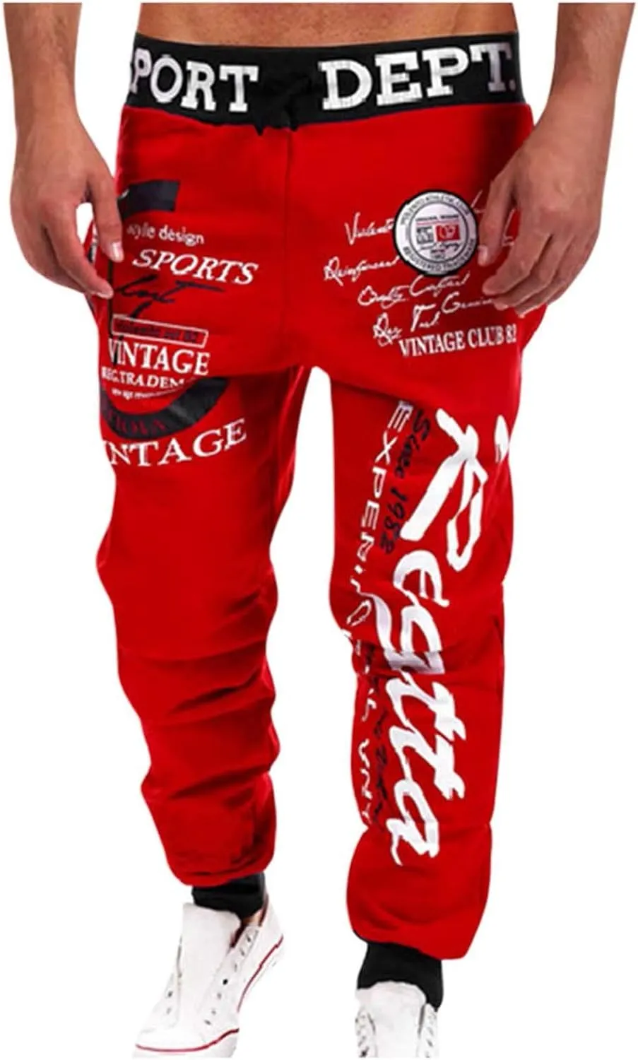 DuDubaby Golf Pants Men's Running Trousers Multi-Pocket Small Feet Slim Tooling Casual Trousers Mens Slim Fit Pants