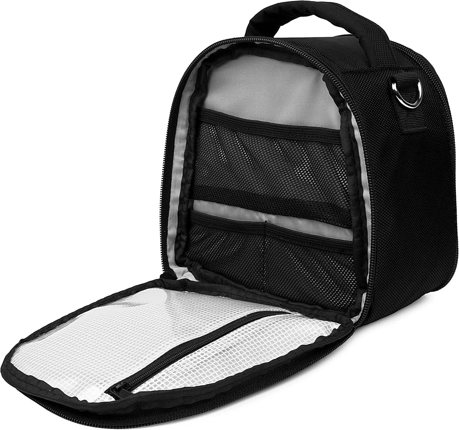 eBigValue Compact Multi Pocket Smart Camera Bag Shock Absorbing Photography Crossbody Messenger DSLR Camera Case