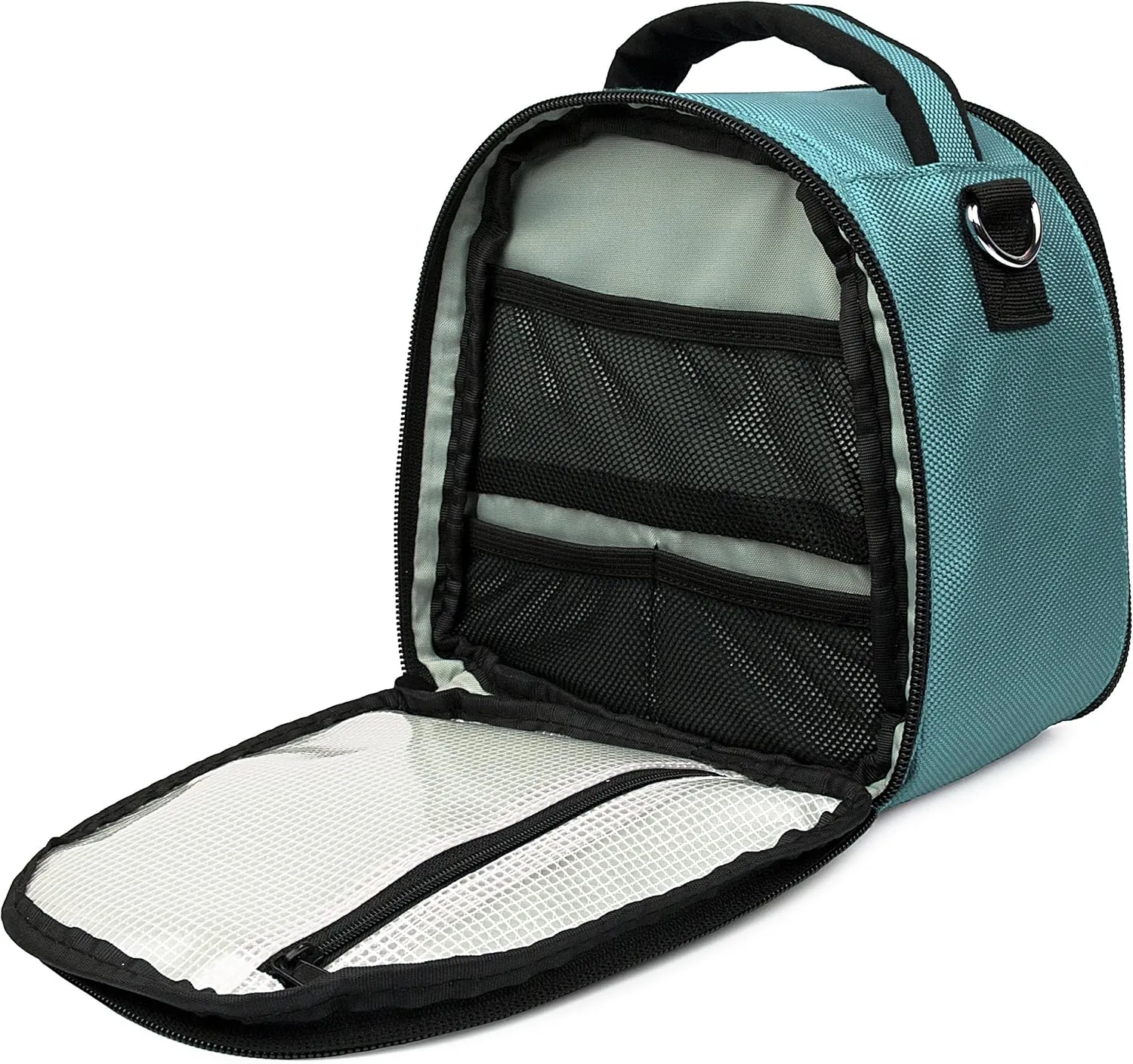 eBigValue Compact Multi Pocket Smart Camera Bag Shock Absorbing Photography Crossbody Messenger DSLR Camera Case