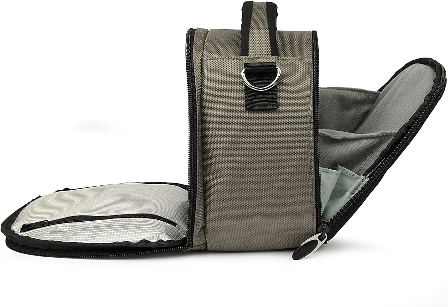 eBigValue Compact Multi Pocket Smart Camera Bag Shock Absorbing Photography Crossbody Messenger DSLR Camera Case