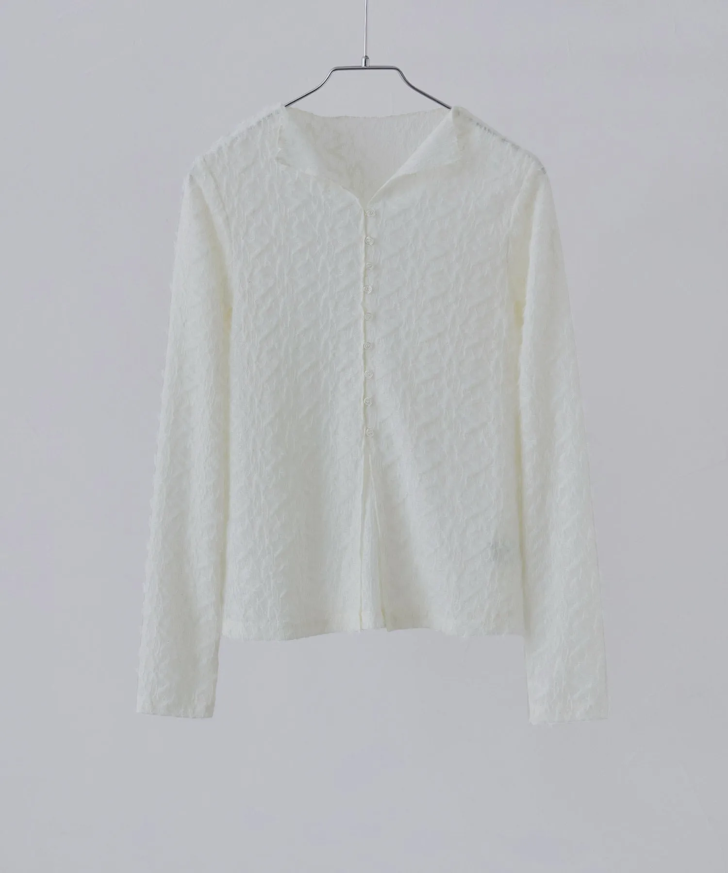 Feather touch sheer cardigan