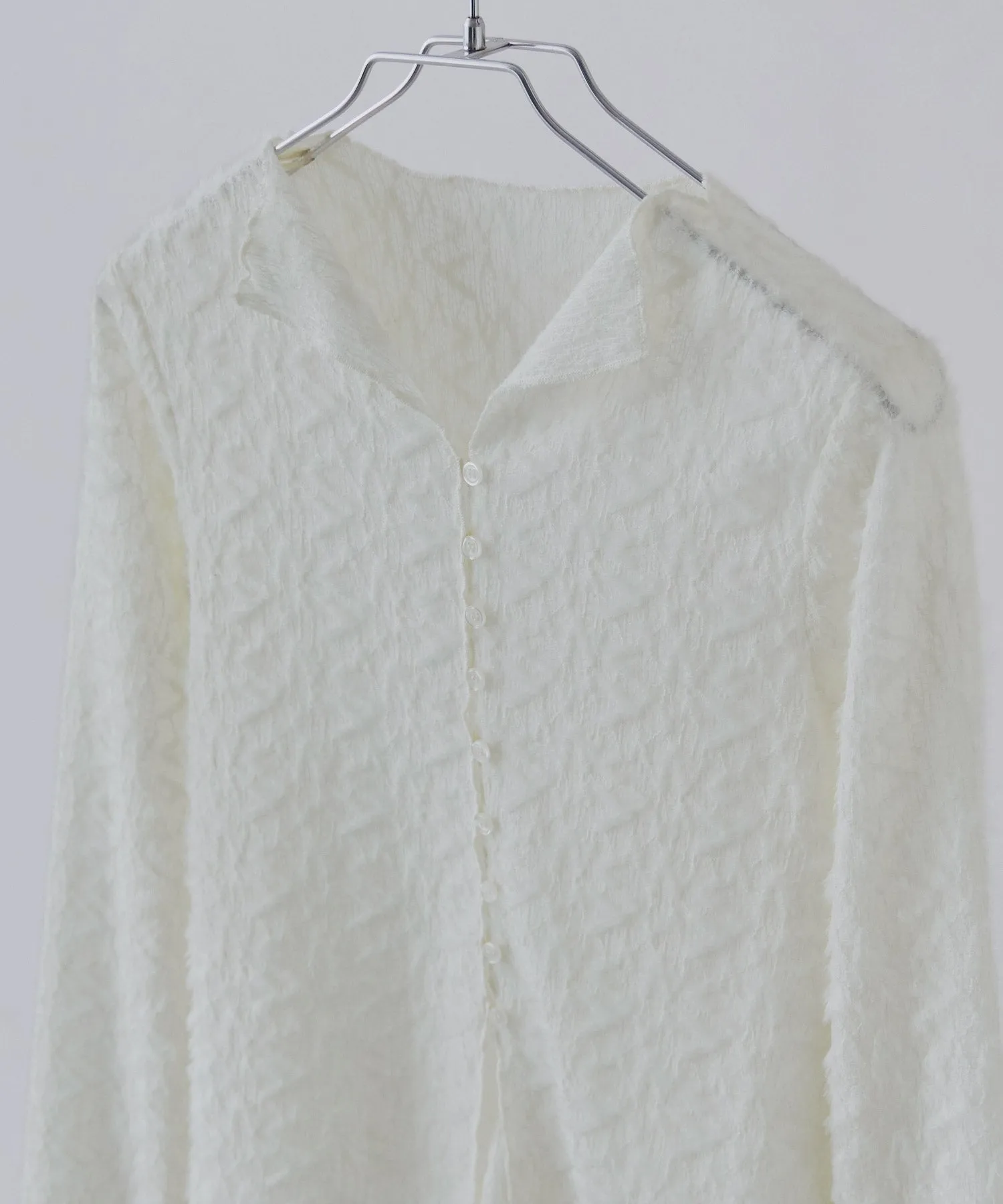 Feather touch sheer cardigan