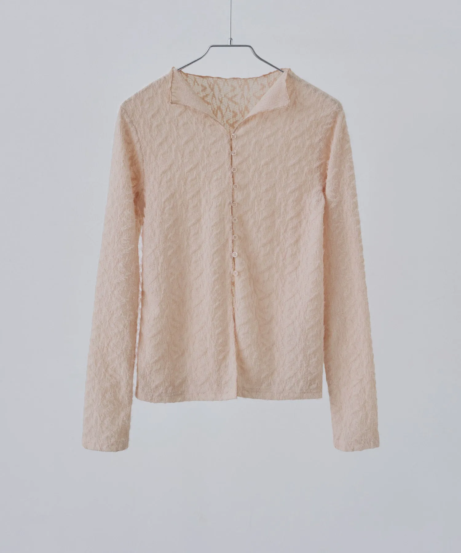 Feather touch sheer cardigan