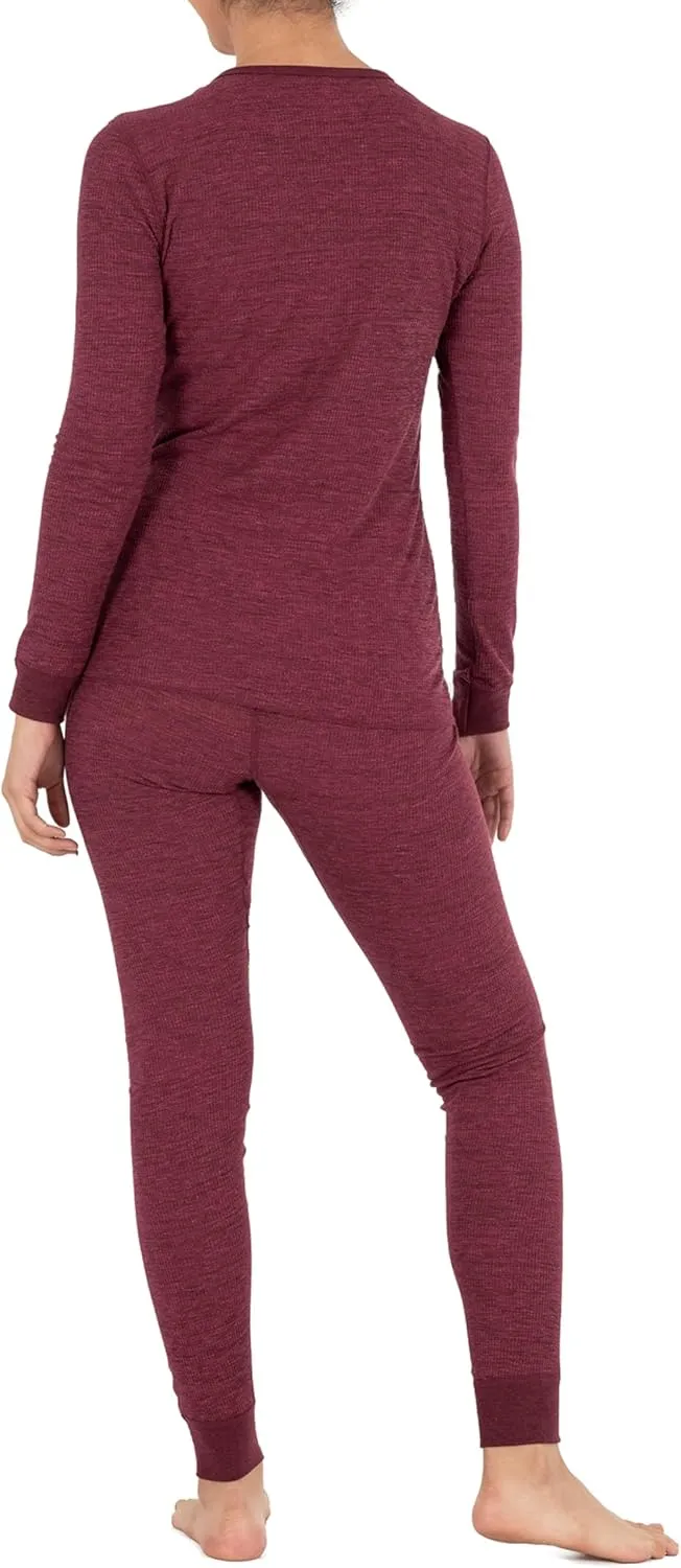 Fruit of the Loom womens Micro Waffle Premium Thermal Set