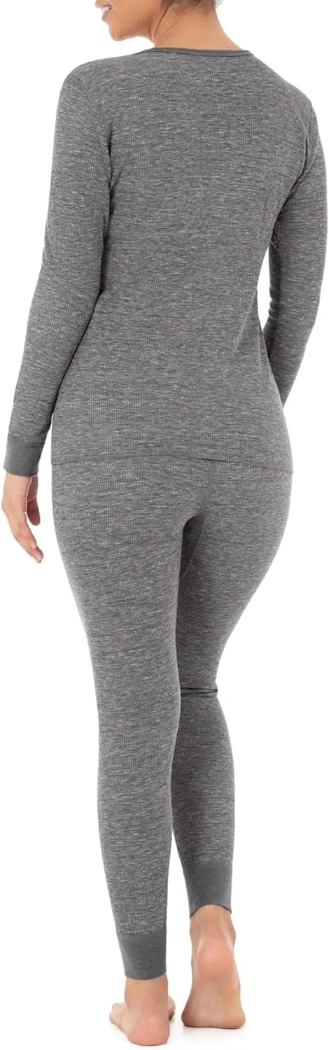 Fruit of the Loom womens Micro Waffle Premium Thermal Set