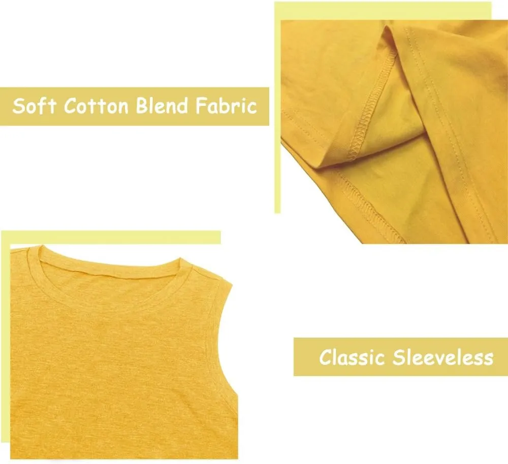 Funny Cute Sleeveless Letter Print Graphic Tank Dress for Women Summer Casual Beach Cover Up Hawaiian Vacation Outfits