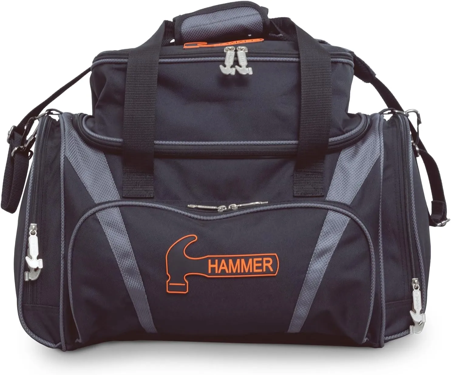 Hammer Premium Deluxe Double Tote Bowling Bag - Grey
