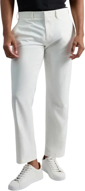 Kenneth Cole Reaction Men's Modern Fit Stretch Dress Pant, White