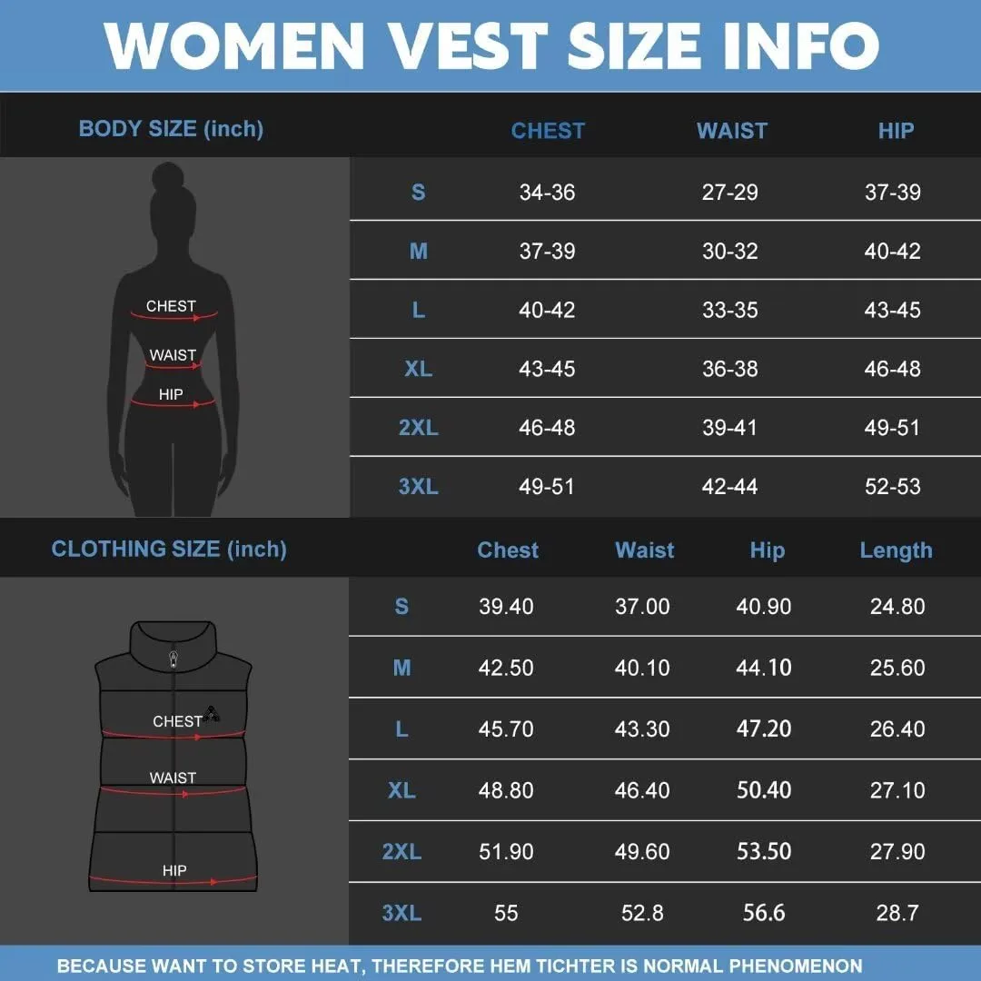 KOVNLO Heated Vest Women with Battery Pack Included,Smart Electric Lightweight Heated Jacket