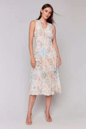 LEMONADE SOFT IKAT SLEEVELESS DRESS
