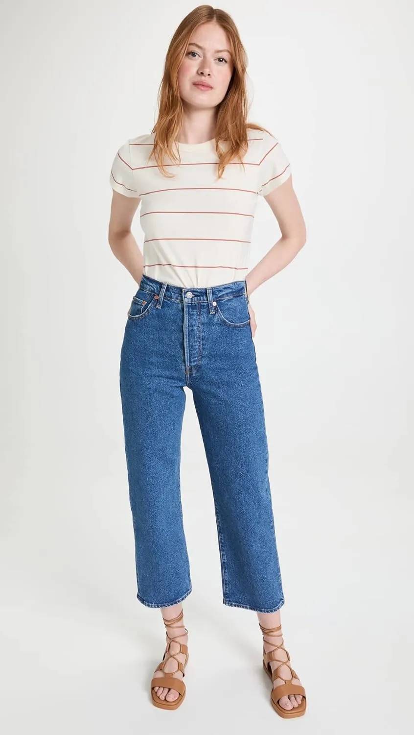Levi's Women's Premium Ribcage Straight Ankle Jeans